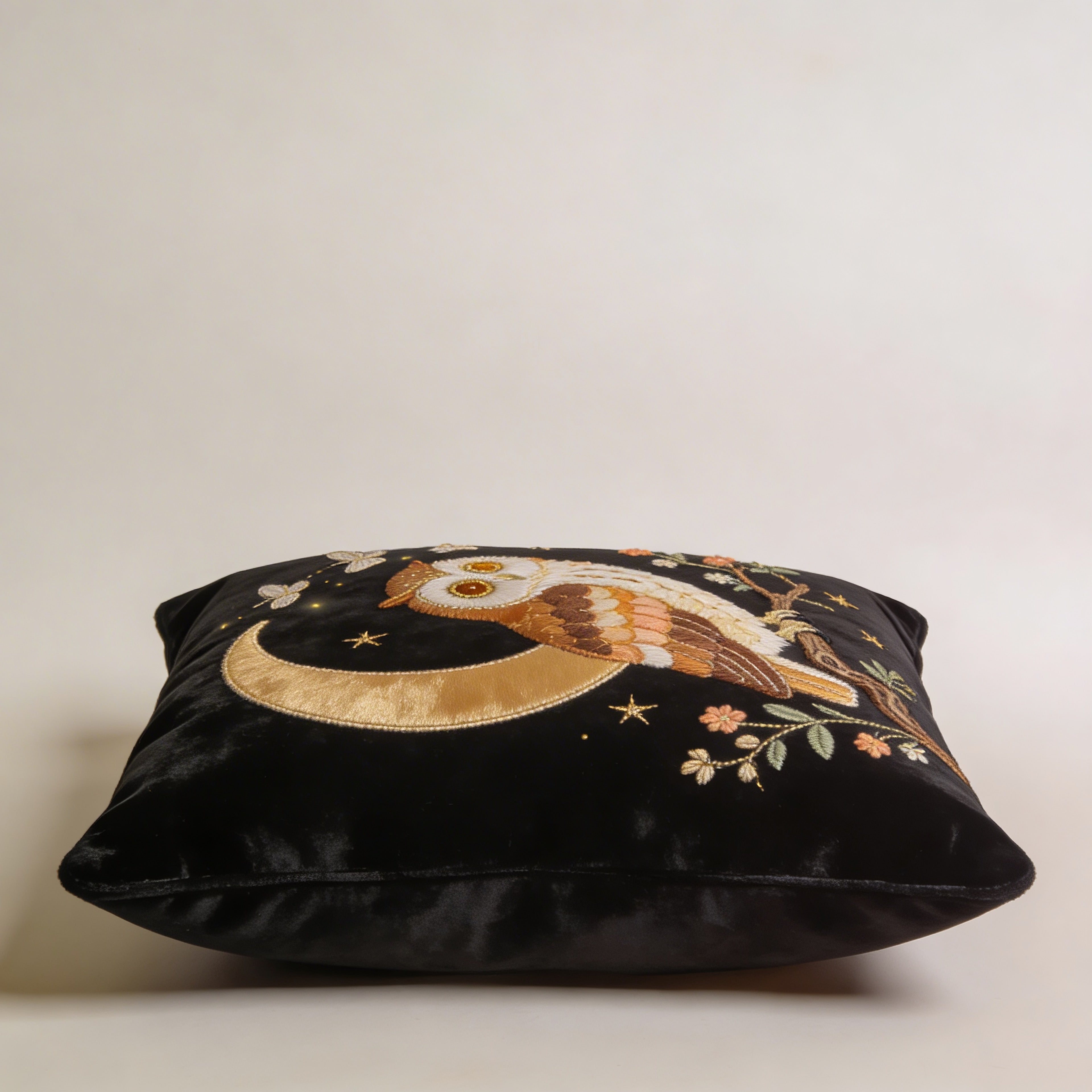 Moonlit Owl Cushion Cover