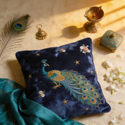 Midnight Peacock Cushion Cover