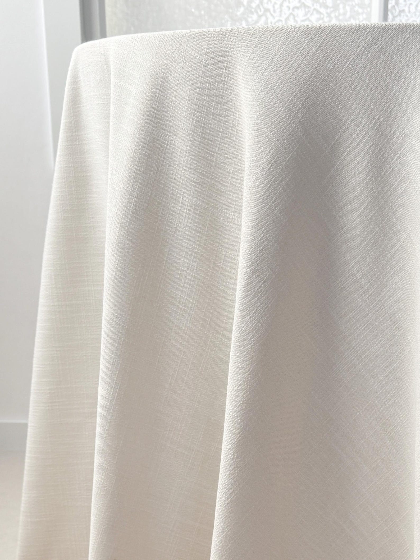 Boho Fringe Designer Tablecloth (Ivory)