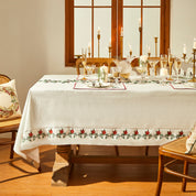 Royal Festive Embroidered Tablecloth