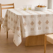 Heritage Lace Embroidered Tablecloth (Ivory & Gold)