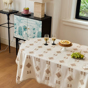 Heritage Lace Embroidered Tablecloth (Ivory & Gold)