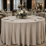 Classic Banquet Round Tablecloth (Champagne Beige)