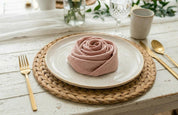 Blush Harmony Cotton Napkin (Pastel Pink)