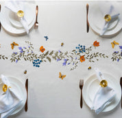 Botanical Bliss Embroidered Tablecloth